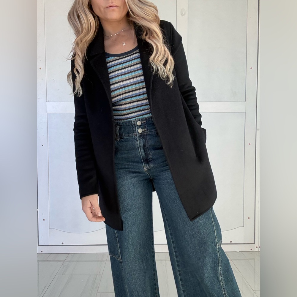 Rachel Zoe Brushed Soft Wool Blazer Coat